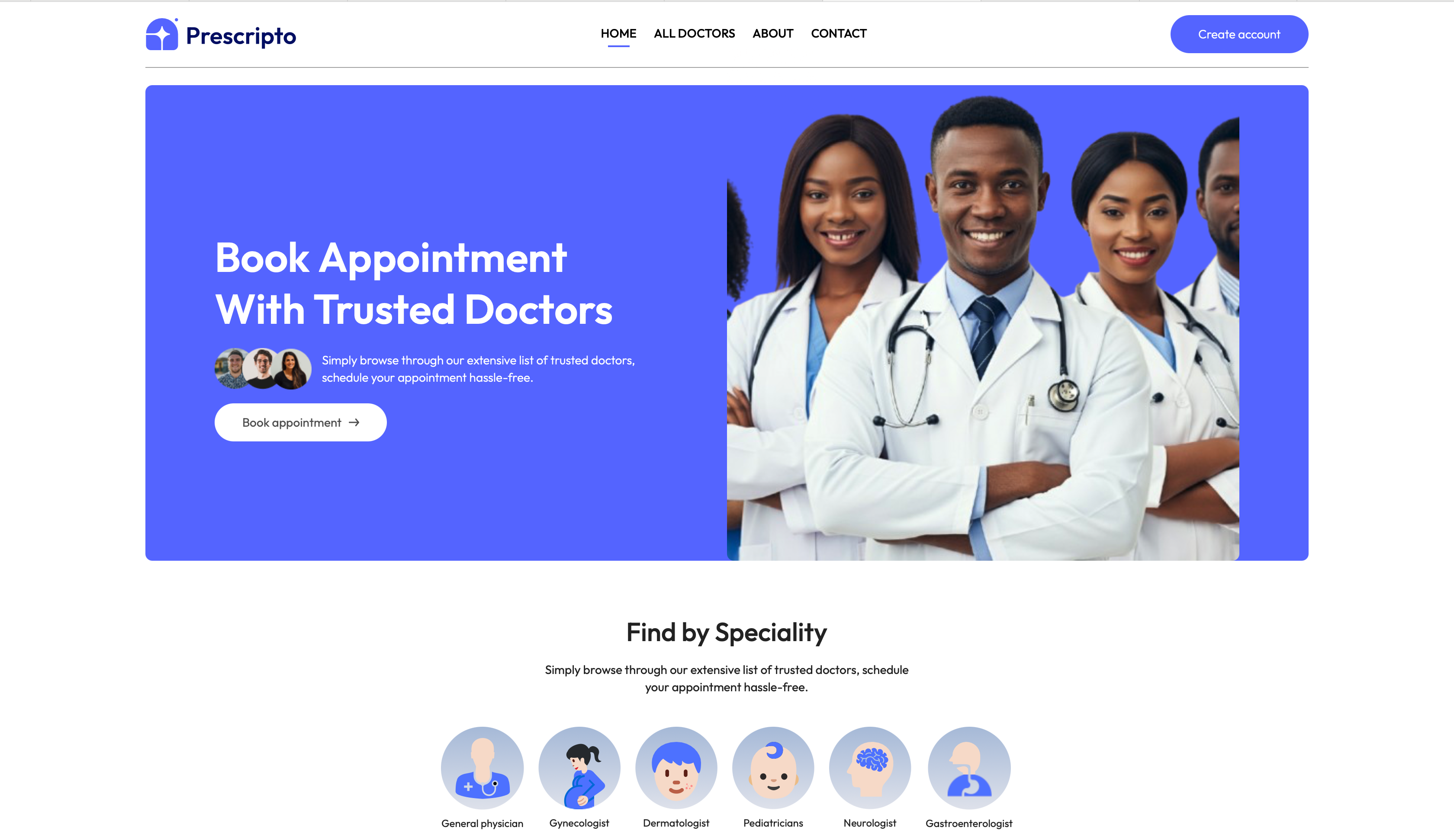 Prescripto - Doctor Appointment Platform 1