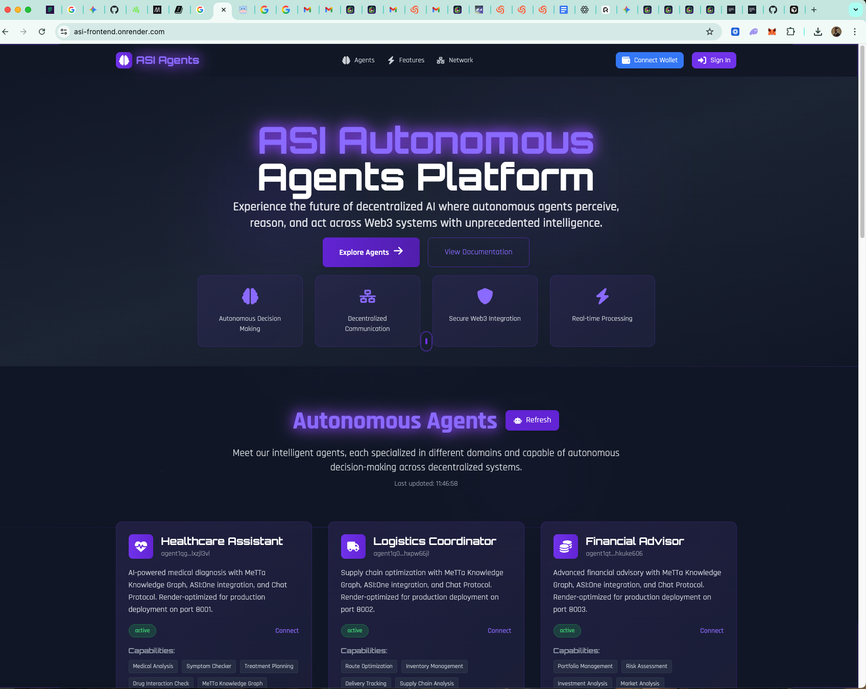 ASI Autonomous Agents Platform 1